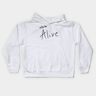 We're Alive Podcast Logo (Black) Kids Hoodie